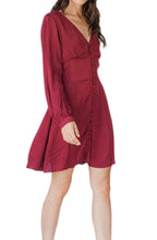 Load image into Gallery viewer, Skylar Rayon Garnet Dress