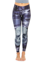 Load image into Gallery viewer, Camo Crystal Skull Tall Band Leggings