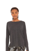 Load image into Gallery viewer, Charcoal High Low Long Sleeve