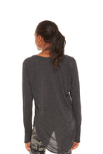 Load image into Gallery viewer, Charcoal High Low Long Sleeve