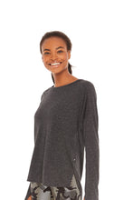 Load image into Gallery viewer, Charcoal High Low Long Sleeve