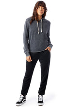 Load image into Gallery viewer, Day off burnout french terry hoodie Black