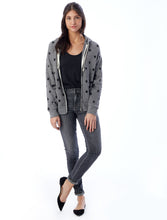 Load image into Gallery viewer, Adrian printed eco-fleece zip hoodie Stars