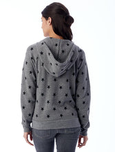 Load image into Gallery viewer, Adrian printed eco-fleece zip hoodie Stars