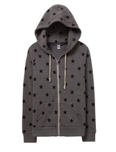 Load image into Gallery viewer, Adrian printed eco-fleece zip hoodie Stars