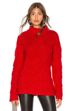 Load image into Gallery viewer, CHUNKY KNIT SWEATER RED