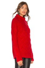 Load image into Gallery viewer, CHUNKY KNIT SWEATER RED