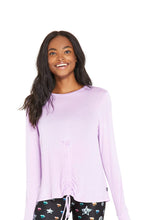 Load image into Gallery viewer, Lilac Ruched Tie Long Sleeve