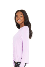 Load image into Gallery viewer, Lilac Ruched Tie Long Sleeve