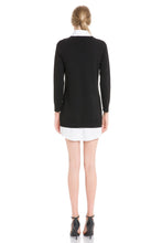 Load image into Gallery viewer, SWEATER DRESS W/ SHIRT COLLAR&amp;BOTTOM