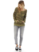Load image into Gallery viewer, Maniac printed eco-fleece sweatshirt