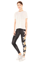 Load image into Gallery viewer, Metallic Stars Tall Band Leggings