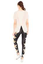 Load image into Gallery viewer, Metallic Stars Tall Band Leggings