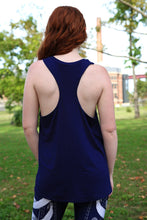 Load image into Gallery viewer, Navy Mushy Racer Tank