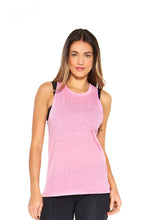 Load image into Gallery viewer, Pink Tri-Blend Muscle Racerback Tank