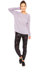 Load image into Gallery viewer, Rainbow Lights Foil Tall Band Leggings