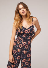 Load image into Gallery viewer, Robin Floral Black Printed Wide Leg Jumpsuit