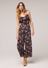 Load image into Gallery viewer, Robin Floral Black Printed Wide Leg Jumpsuit