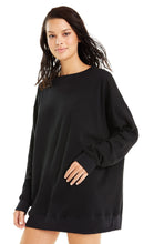 Load image into Gallery viewer, French Terry Roadtrip Sweater | Jet Black-Poly Dye