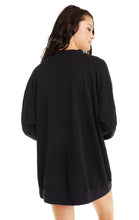 Load image into Gallery viewer, French Terry Roadtrip Sweater | Jet Black-Poly Dye