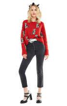 Load image into Gallery viewer, Seeing Cats Dali Sweater | Scarlet