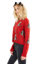 Load image into Gallery viewer, Seeing Cats Dali Sweater | Scarlet
