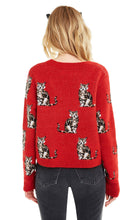 Load image into Gallery viewer, Seeing Cats Dali Sweater | Scarlet