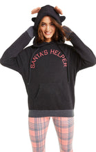 Load image into Gallery viewer, Lil Helper Sleigh Bells Hoodie | Clean Black