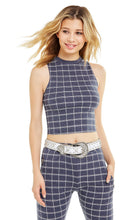 Load image into Gallery viewer, Simple Plaid Fountain Crop | Oxford