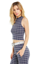 Load image into Gallery viewer, Simple Plaid Fountain Crop | Oxford