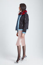Load image into Gallery viewer, The Colliding Galaxies Reversible Denim Bomber