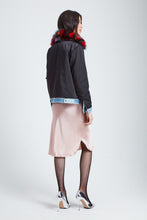 Load image into Gallery viewer, The Colliding Galaxies Reversible Denim Bomber