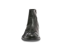Load image into Gallery viewer, ZINNIA BLACK LEATHER