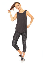 Load image into Gallery viewer, Steel Stars Tall Band Capri Leggings