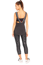 Load image into Gallery viewer, Steel Stars Tall Band Capri Leggings
