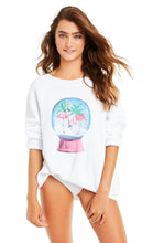 Load image into Gallery viewer, Snowy Tropics Sommers Sweater | Clean White
