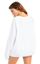 Load image into Gallery viewer, Snowy Tropics Sommers Sweater | Clean White