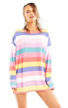 Load image into Gallery viewer, Castaway Stripe Roadtrip Sweater | Multi Colored