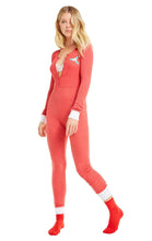 Load image into Gallery viewer, Holiday Fox Sleep-In Onesie | Scarlet Clean White