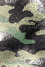 Load image into Gallery viewer, Metallic Green Camo Tall Band Leggings