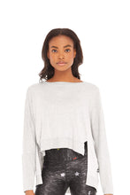 Load image into Gallery viewer, Light Gray High Low Crewneck