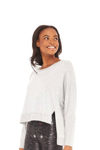 Load image into Gallery viewer, Light Gray High Low Crewneck