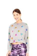 Load image into Gallery viewer, Rainbow Stars Foil Crewneck