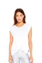 Load image into Gallery viewer, White Twist Front Cap Sleeve